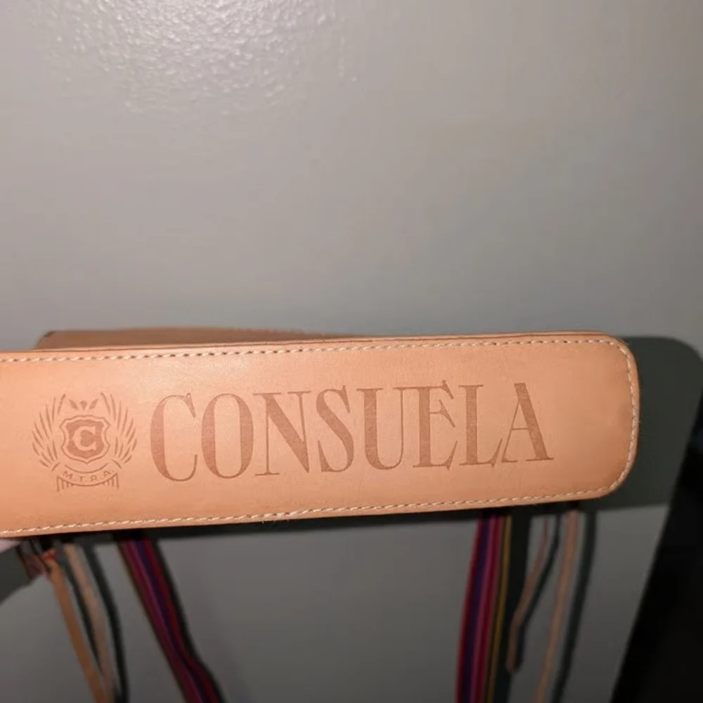 Consuela Beige Crossbody Bag with Colorful Strap - Picture 7 of 8